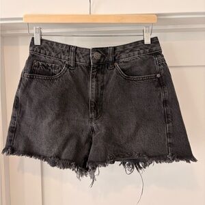 Garage Denim Black Mom Shorts